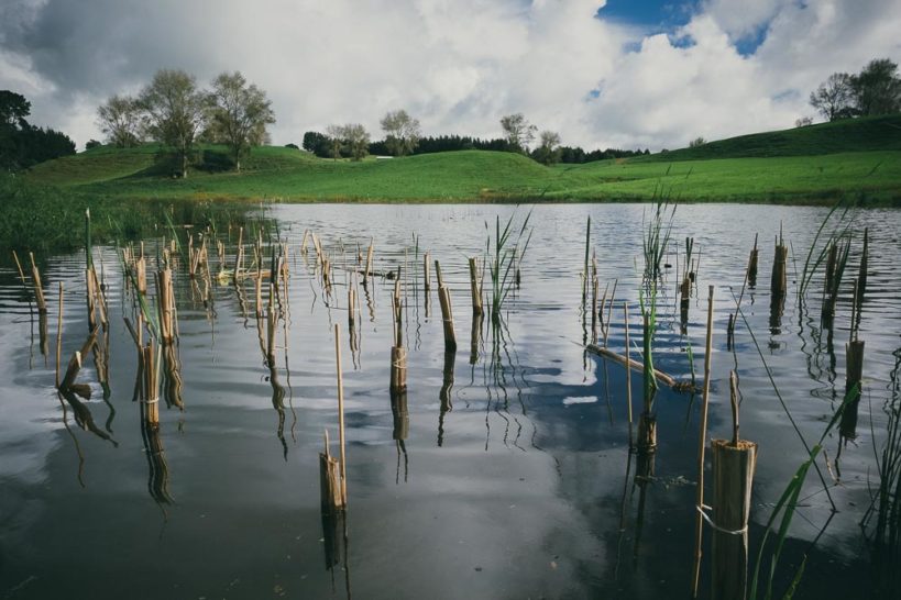 How a buried stream became a well-formed sieve